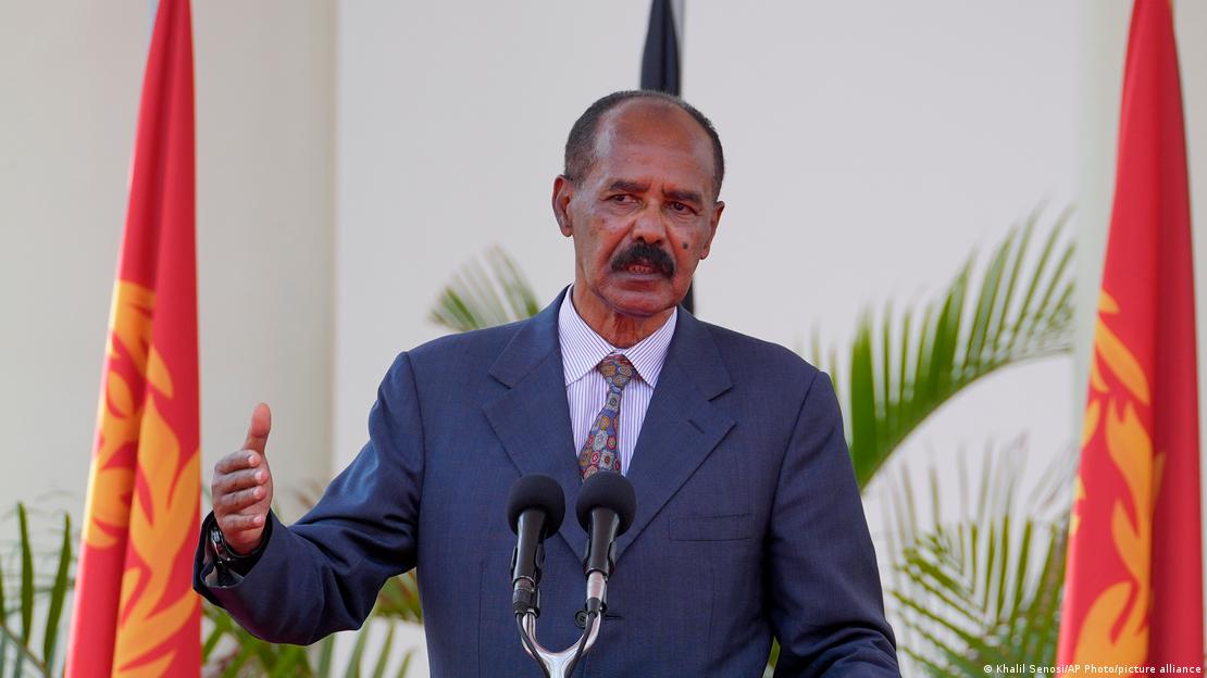 Image of Eritrea's President Isaias Afwerki during a speech Image of Eritrea's President Isaias Afwerki during a speech