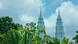 A view of the Petronas towers in Kuala Lumpur, Malaysia. A view of the Petronas towers in Kuala Lumpur, Malaysia.