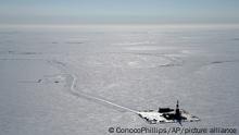 CORRECTS NUMBER OF ACRES TO 16 MILLION NOT 13 MILLION - FILE - This 2019 aerial photo provided by ConocoPhillips shows an exploratory drilling camp at the proposed site of the Willow oil project on Alaska's North Slope. President Joe Biden will prevent or limit oil drilling in 16 million acres of Alaska and the Arctic Ocean, an administration official said on Sunday, March 12, 2023. The expected announcement comes as regulators prepare to announce a final decision on the controversial Willow project. (ConocoPhillips via AP, File)