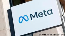 Brüssel 2022**FILE PHOTO: The logo of Meta Platforms' business group is seen in Brussels, Belgium December 6, 2022. REUTERS/Yves Herman//File Photo