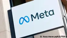 Brüssel 2022**FILE PHOTO: The logo of Meta Platforms' business group is seen in Brussels, Belgium December 6, 2022. REUTERS/Yves Herman//File Photo