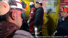 This handout picture released by Cundinamarca's Fire Department shows firefighters rescuing a miner after an explosion at a coal mine in Sutatausa municipality in the department of Cundinamarca, Colombia on March 15, 2023. - At least 11 people died and 10 are still trapped after an explosion in the interior of a coal mine tunnel in Colombia, the Governor of Cundinamarca department informed on Wednesday. (Photo by Cundinamarca Fire Department / AFP) / RESTRICTED TO EDITORIAL USE - MANDATORY CREDIT AFP PHOTO / CUNDINAMARCA FIRE DEPARTMENT - NO MARKETING NO ADVERTISING CAMPAIGNS - DISTRIBUTED AS A SERVICE TO CLIENTS