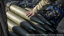 05.03.2023
CHASIV YAR, DONETSK PROVINCE, UKRAINE, MARCH 05: Loads of ammunition are seen piled in an artillery position nearby Bakhmut as fighting continues between Ukrainian forces and Russian troops in Donbas, Ukraine, March 5th, 2023. Narciso Contreras / Anadolu Agency