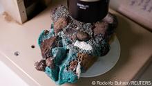 Plastic rocks found on Trindade Island in the state of Espirito Santo is seen at the laboratory of the Federal University of Parana, in Curitiba, state of Parana, Brazil March 7, 2023. REUTERS/Rodolfo Buhrer