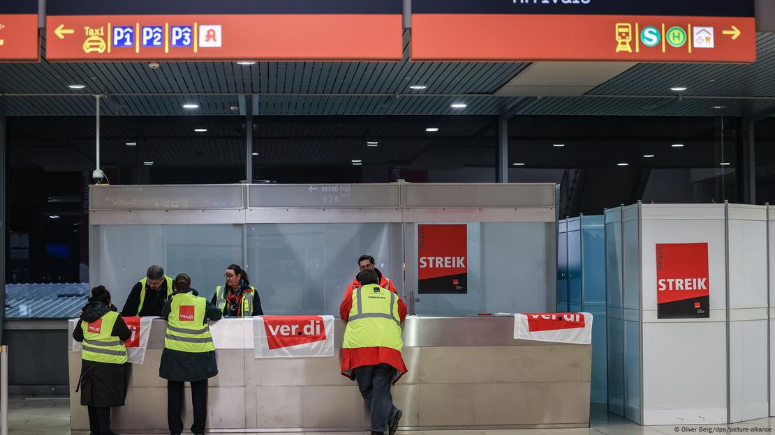 Deutschland Streik Flughafen Köln/Bonn