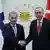 Presidente finlandés junto al presidente turco.