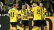 Die BVB-Spieler bejubeln den Treffer von Donyell Malen (3. v. l.) beim 6:1-Sieg gegen den 1. FC Köln Die BVB-Spieler bejubeln den Treffer von Donyell Malen (3. v. l.) beim 6:1-Sieg gegen den 1. FC Köln