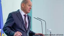 Berlin, Deutschland 14. März 2023: Empfang des Staatspräsidenten von Aserbaidschan - 14.03.2023 Im Bild: Bundeskanzler Olaf Scholz (SPD)