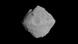 Schwarz-Weiß-Bild des Asteroiden Ryugu Schwarz-Weiß-Bild des Asteroiden Ryugu