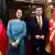 Ministarka spoljnih poslova Nemačke Analena Berbok i njen kolega iz Severne Makedonije Bujar Osmani nakon razgovora u Skoplju