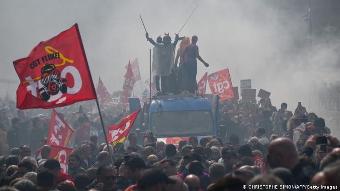 Protestmarsch in Marseille 