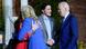 US President Joe Biden and Canidian Prime Minister Justin Trudeau shake hands as their wives hug US President Joe Biden and Canidian Prime Minister Justin Trudeau shake hands as their wives hug