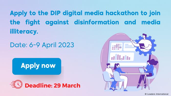Grafik für Digital Innovations for Peace digital media hackathon