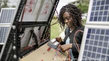 Eine Studentin arbeitet an Solaranlagen in einer Ausbildungseinrichtung fuer Solartechniker und Energieauditoren an der Strathmore University, Nairobi, 16.05.2017. KEIN MODEL RELEASE vorhanden, NO MODEL RELEASE available, NO MODEL RELEASE, Nairobi Kenia PUBLICATIONxINxGERxSUIxAUTxONLY Copyright: xThomasxImo/photothek.netx
a Student works to Solar systems in a Training facility for and to the Strathmore University Nairobi 16 05 2017 no Model Release AVAILABLE No Model Release available No Model Release Nairobi Kenya PUBLICATIONxINxGERxSUIxAUTxONLY Copyright xThomasxImo netx 