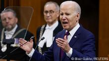 US-Präsident Joe Biden spricht vor dem kanadischen Parlament in Ottawa