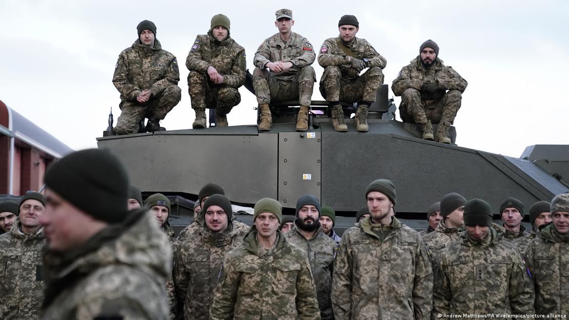 Ουκρανοί στρατιώτες στο Κίεβο