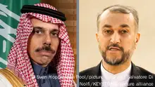 Links:
Annalena Baerbock (Bündnis 90/Die Grünen), Außenministerin, und Prinz Faisal bin Farhan al-Saud, Außenminister von Saudi-Arabien, kommen bei der Münchner Sicherheitskonferenz zu einem bilateralen Gespräch zusammen. Die 59. Münchner Sicherheitskonferenz (MSC) findet vom 17. bis zum 19. Februar 2023 im Hotel Bayerischer Hof in München statt.
Rechts:
Hossein Amir-Abdollahian, Außenminister von Iran, spricht während der 52. Sitzung des Menschenrechtsrates im europäischen Hauptsitz der Vereinten Nationen. +++ dpa-Bildfunk +++