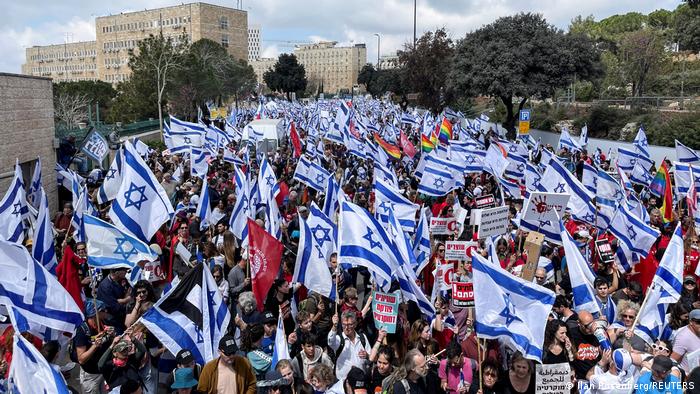 Israel Protest gegen die Justizreform