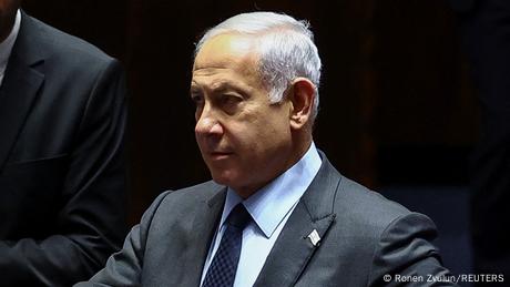 Israel Protest gegen die Justizreform/Netanjahu im Parlament