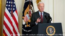 President Joe Biden speaks during an SBA Women's Business Summit in the East Room of the White House, Monday, March 27, 2023, in Washington. (AP Photo/Alex Brandon)