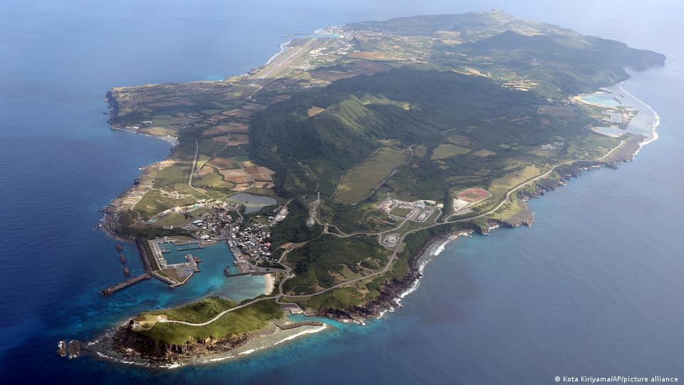 Aerial photo on Yonaguni Island