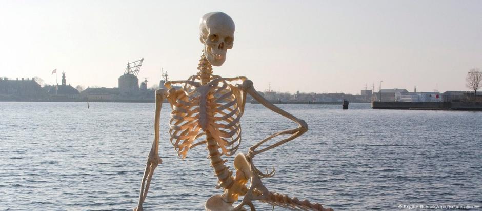 Em 1º de abril de 2010, um museu da Dinamarca estampou em um folheto uma versão esquelétia do símbolo nacional: A Pequena Sereia
