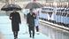 Turkish President Recep Tayyip Erdogan (L) and Finnish President Sauli Niinisto (2nd L) walk past the honor guards during an official ceremony at the Presidential Complex in Ankara Turkish President Recep Tayyip Erdogan (L) and Finnish President Sauli Niinisto (2nd L) walk past the honor guards during an official ceremony at the Presidential Complex in Ankara