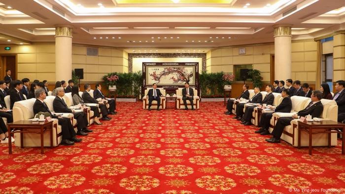 中國國台辦主任宋濤會見台灣前總統馬英九