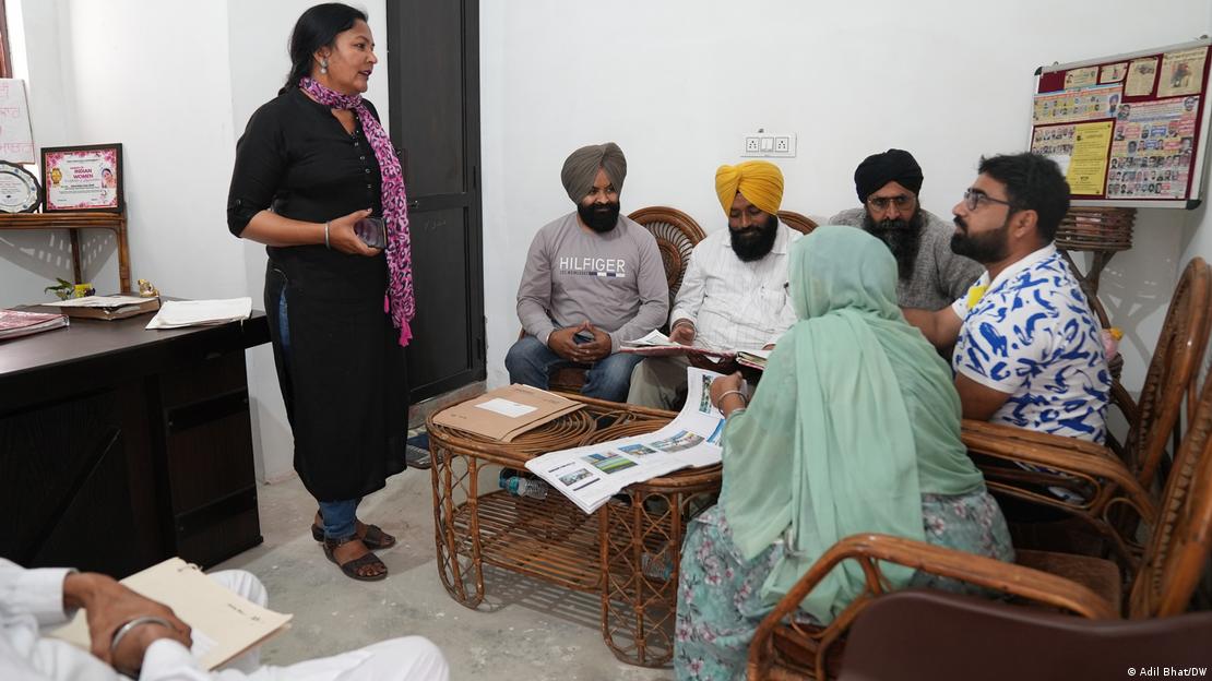 Satwinder Kaur and her team at the Abb Nahi Social Welfare NGO