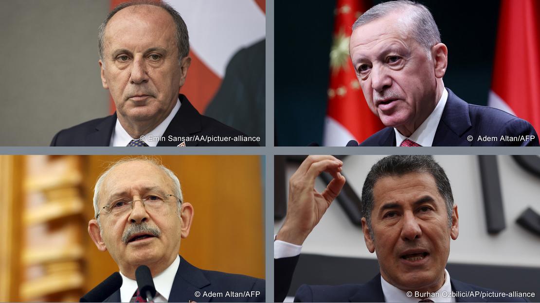Kombo l Türkei Wahlen l Kandidaten l Ince , Erdogan, Kilicdaroglu, Ogan 