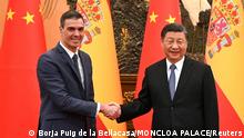 西班牙首相访华 鼓励习近平与泽伦斯基对话