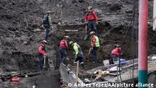 ALAUSI, ECUADOR - MARCH 29: Search and rescue efforts continue after a major landslide took place in Alausi district of Chimborazo, Ecuador on March 29, 2023. A major landslide in the city of Alausi, in the Ecuadorian Andes mountains, buried several residences and entire families on Sunday, leaving at least 16 people dead, 16 wounded and about 500 people affected, authorities reported. Andres Yepez / Anadolu Agency
