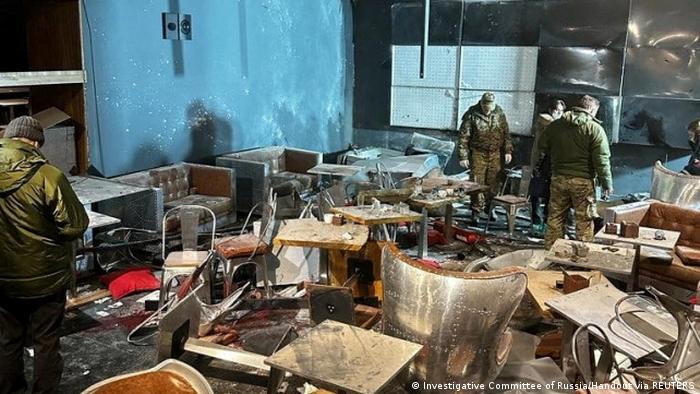 Russland Explosion in Cafe in St Petersburg