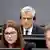 Former Kosovo President Hashim Thaci attends his war crimes trial in The Hague,