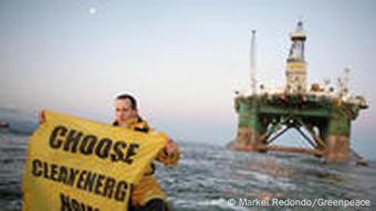 Greenpeace protestierte gegen Ölbohrungen vor Grönland Foto: Markel Redondo / Greenpeace