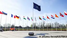 4.4.2023***
Flags flutter as the NATO foreign ministers' meeting takes place at the Alliance's headquarters in Brussels, Belgium April 4, 2023. REUTERS/Johanna Geron
