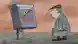 Карикатура: мужчина с сигатерой во рту и ящиком с инструментами стоит перед трансформаторной будкой. На ней надпись: "Искусственный интеллект. Не влезай! Убьет!"