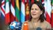 Annalena Baerbock lors d'une interview Annalena Baerbock lors d'une interview
