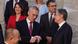 NATO Secretary-General Jens Stoltenberg, center, speaks with United States Secretary of State Antony Blinken, right, during a group photo at a meeting of NATO foreign ministers NATO Secretary-General Jens Stoltenberg, center, speaks with United States Secretary of State Antony Blinken, right, during a group photo at a meeting of NATO foreign ministers