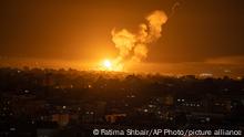 07.04.2023
Fire and smoke rise following an Israeli airstrike in central Gaza Strip, Friday, April 7, 2023. The Israeli military has struck targets in the Gaza Strip, pushing the region toward a wider conflagration after a day of rocket fire along the country's northern and southern borders. The fighting follows two days of unrest at Jerusalem's most sensitive holy site. As Israeli aircraft began striking Gaza, Palestinian militants quickly fired off a new barrage of rockets, setting off air raid sirens across southern Israel. (AP Photo/Fatima Shbair)