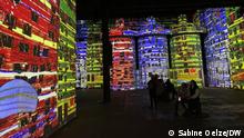  Immersive Ausstellungen - digitaler Bilderzauber
Copyright: Sabine Oelze, März 2023
Architekturen aus dem Werk von Friedensreich Hundertwasser in den Phönixwerken in Dortmund, Phoenix des Lumières