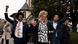 From left, expelled Rep. Justin Pearson, D-Memphis, Rep. Gloria Johnson, D-Knoxville, and expelled Rep. Justin Jones, D-Nashville raise their fists as they walk across Fisk University campus after hearing Vice President Kamala Harris speak, Friday, April 7, 2023, in Nashville, Tenn. From left, expelled Rep. Justin Pearson, D-Memphis, Rep. Gloria Johnson, D-Knoxville, and expelled Rep. Justin Jones, D-Nashville raise their fists as they walk across Fisk University campus after hearing Vice President Kamala Harris speak, Friday, April 7, 2023, in Nashville, Tenn.