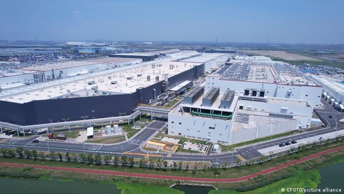 特斯拉在上海的超级工厂（资料照）
