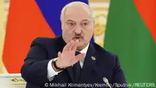 Belarusian President Alexander Lukashenko attends a meeting of the Supreme State Council of the Union State of Russia and Belarus at the Kremlin in Moscow, Russia April 6, 2023. Sputnik/Mikhail Klimentyev/Kremlin via REUTERS ATTENTION EDITORS - THIS IMAGE WAS PROVIDED BY A THIRD PARTY.