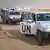 UN-Fahrzeuge der MINURSO-Mission in der Westsahara im November 2020