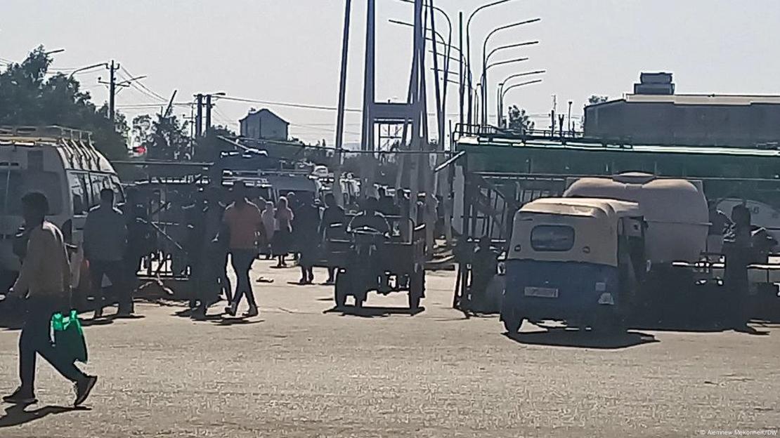 A seen on the street in Bahir Dar with public transport resuming after a week of violent clashes