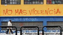 Graffiti in Quito, Ecuador : No more violence 10.12.2021