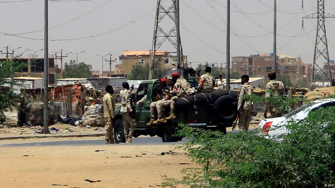 Army soldiers deploy in Khartoum on April 15, 2023, amid reported clashes in the city.
