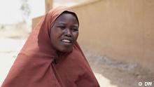 Nigeria: Villagers displaced by Boko Haram rebuild community Bildbeschreibung: Bintu, a member of the northern Nigerian village of Ngarannam's new human rights defender committee, speaks to DW. Rechte: DW Ort: Ngarannam, Nigeria Sendedatum: 15.04.2023 