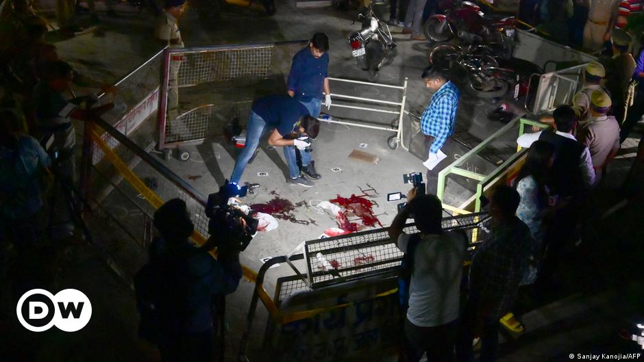 Krimineller indischer Politiker vor laufender Kamera erschossen